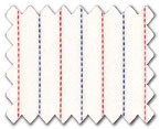 100% Cotton Red/Dark Blue Stripe