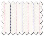 100% Cotton Pink/Dark Blue Stripe