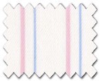 100% Cotton Pink/Light Blue Stripe
