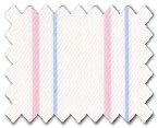 100% Cotton Pink/Light Blue Stripe