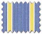 100% Cotton Blue/Yellow Stripe