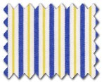 100% Cotton Blue/Yellow Stripe