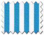 100% Cotton Aqua Stripe