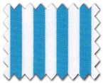 100% Cotton Aqua Stripe