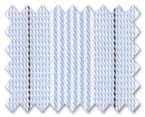 100% Cotton Light Blue/Black Stripe
