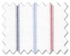 100% Cotton Light Blue/Red/Dark Blue Stripe