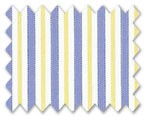100% Cotton Blue/Yellow Stripe
