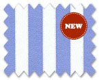 100% Cotton Light Blue Stripe