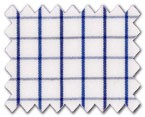 160's Superfine Cotton Blue Check