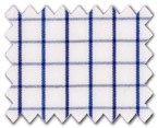 160's Superfine Cotton Blue Check