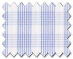 160's Superfine Cotton Light Blue Check