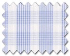 160's Superfine Cotton Light Blue Check