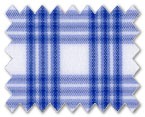 Wrinkle Free Cotton Blue Check