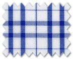 Wrinkle Free Cotton Blue Check