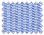 Wrinkle Free Cotton Blue Herringbone