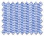 Wrinkle Free Cotton Blue Herringbone