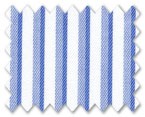 Wrinkle Free Cotton Blue/Light Blue Stripe