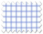 Wrinkle Free Cotton Light Blue Check