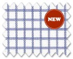 Wrinkle Free Cotton Navy Blue Check