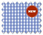 Wrinkle Free Cotton Light Blue Check