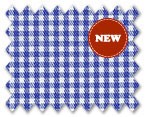 Wrinkle Free Cotton Blue Check