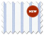 Wrinkle Free Cotton Light Blue Stripe