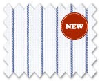 Wrinkle Free Cotton Blue Stripe