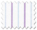 160's Superfine Cotton Purple/Light Blue Stripe