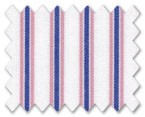 160's Superfine Cotton Pink/Blue Stripe