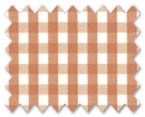 160's Superfine Cotton Orange Gingham Check