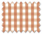 160's Superfine Cotton Orange Gingham Check