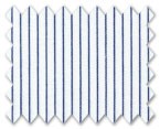 160's Superfine Cotton Dark Blue Stripe