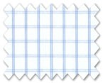160's Superfine Cotton Light Blue Check