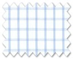 160's Superfine Cotton Light Blue Check