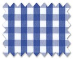 160's Superfine Cotton Dark Blue Gingham Check