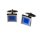 Blue Square Cufflink