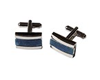 Blue Rectangle Cufflink