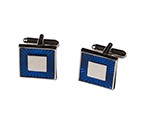 Shinning Blue Square Cufflink