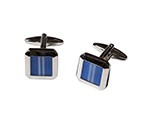 Blue Line Square Cufflink