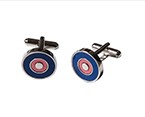 Blue/Pink Circle Cufflink