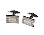 Silver Rectangle Cufflink