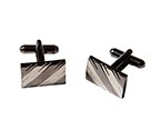 Silver Rectangle Cufflink