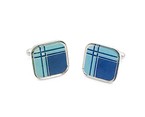 Blue/Light Blue Square Cufflink