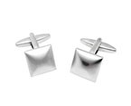 Silver Square Cufflink