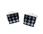 Black/Grey Square Cufflink