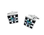 Black/White/Grey Square Cufflink