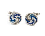 Blue/Green Circle Cufflink