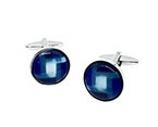 Blue/Light Blue Circle Cufflink