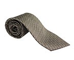 Brown Printed Silk Tie