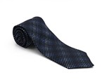 Dark Grey Printed Silk Tie